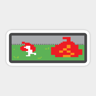 c64 8-bit Rally Speedway Sticker